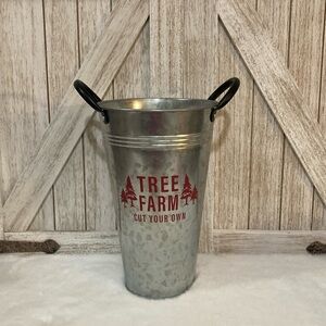 Target BP Christmas Tree Farm Metal Pail